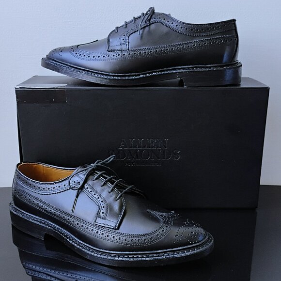 Allen Edmonds Men MacNeil Wingtip Fine Dress Shoes in Black-Handcrafted in USA main image 7
